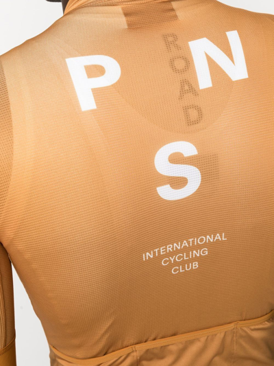 Shop Pas Normal Studios Logo-print Short-sleeve Jersey In Orange