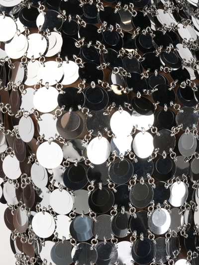 Rabanne The Iconic Silver Sparkle Discs Top Silver In Silber