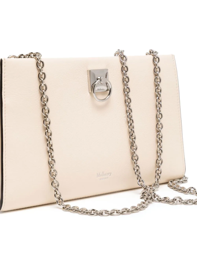 Shop Mulberry Iris Chain Purse In Weiss