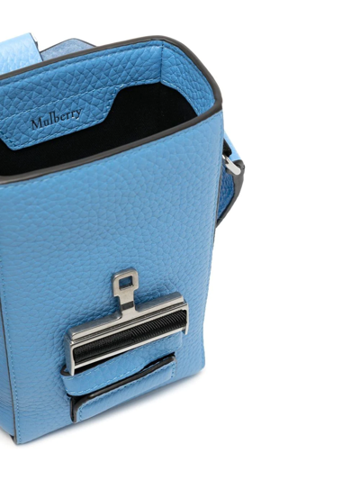 Shop Mulberry Utility Postman Messenger Bag In Blau