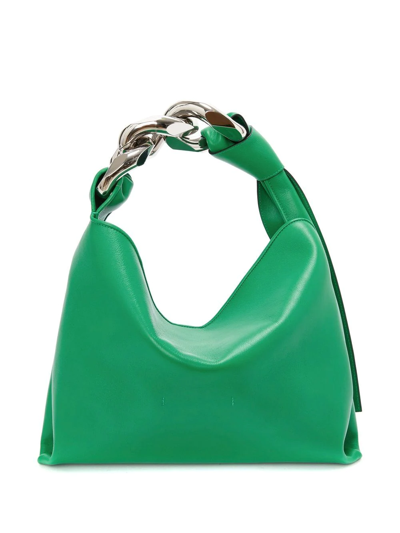 Jw Anderson Small Chain Shoulder Bag In Green
