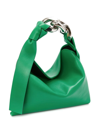 Jw Anderson Small Chain Shoulder Bag In Green
