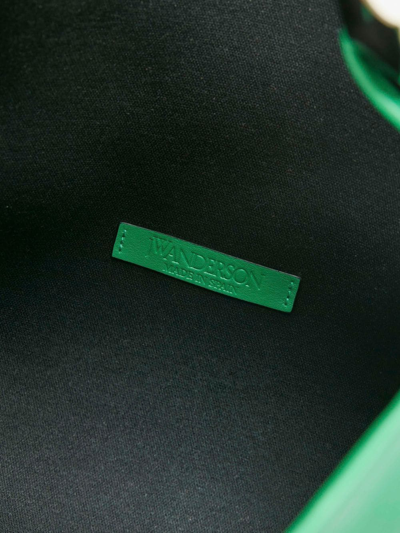 Jw Anderson Small Chain Shoulder Bag In Green