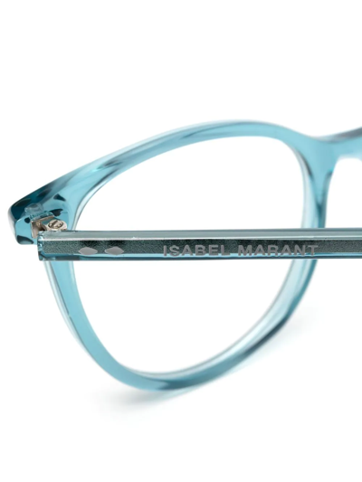 Shop Isabel Marant Eyewear Round Frame Glasses In Blau