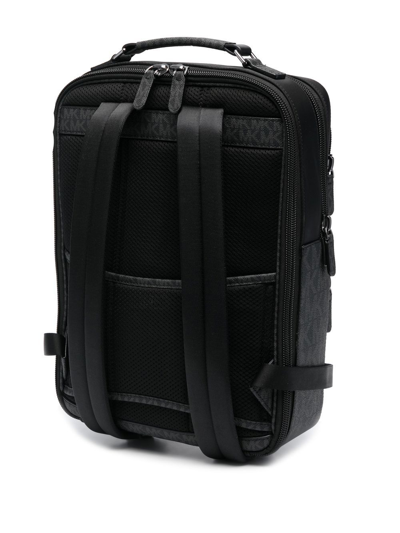 Shop Michael Kors Brooklyn Cargo-pocket Backpack In Schwarz