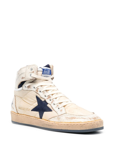 Golden Goose Sky Star Sneakers In Leather And Nylon In Multi