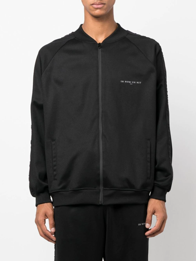 Ih Nom Uh Nit Illustrative-print Bomber Jacket In 009 Black
