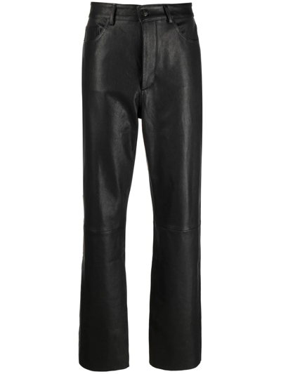 Shop 3x1 Sabina Leather Trousers In Schwarz