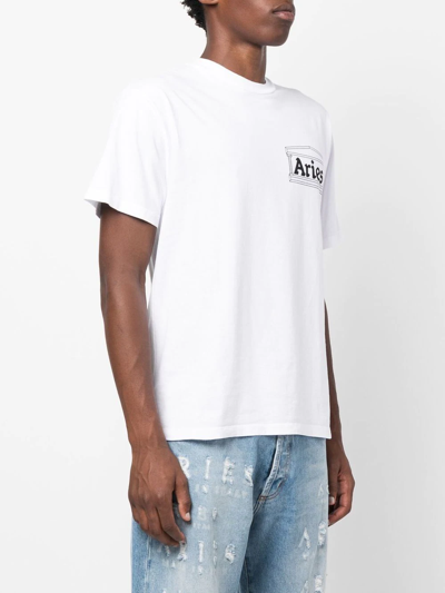 Shop Aries 'i'm With ' T-shirt In Weiss