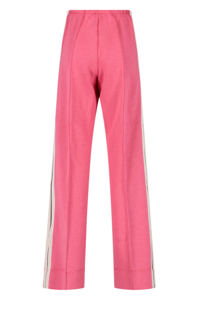 Shop Palm Angels Wide Sports Trousers