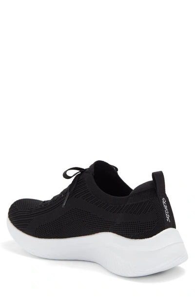 Skechers Ultra Flex 3.0 Sneaker In Black/ White