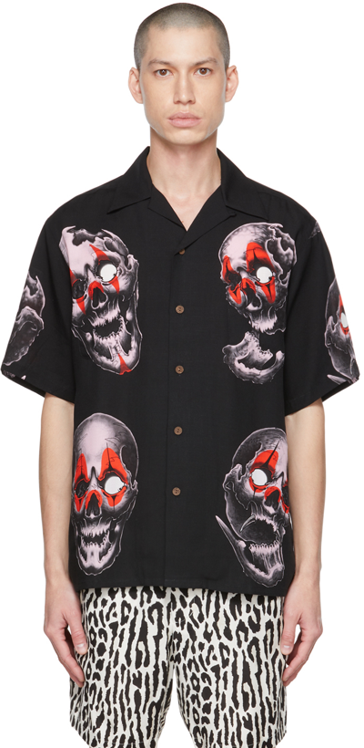 Wacko Maria Black 56 Tattoo Studio Edition Shirt | ModeSens