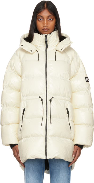 Shop Mackage Ssense Exclusive White Karsyn Down Jacket In C0253 Cream