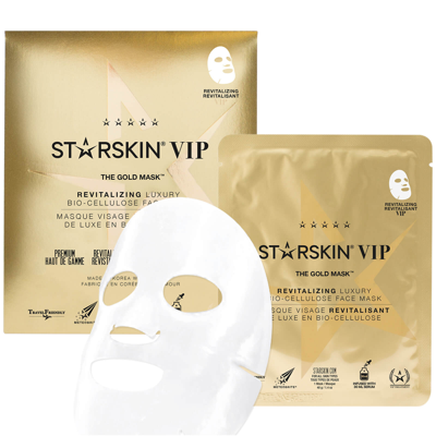 Shop Starskin The Gold Mask Vip Revitalizing Luxury Bio-cellulose Second Skin Face Mask 1.4 oz