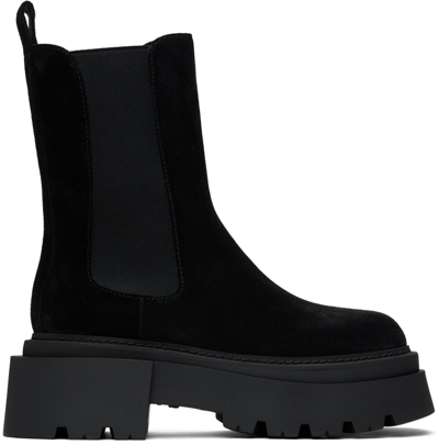 Shop Sportmax Black Filovia Chelsea Boots In 005 Black