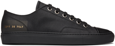 Shop Common Projects Black Tournament Low Sneakers In 7547 Black