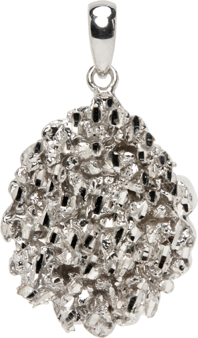 Shop Veneda Carter Ssense Exclusive Silver Vc010 Pendant In Rhodium