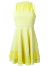 Giamba Ruffled Cady Mini Dress - Yellow In Yellow