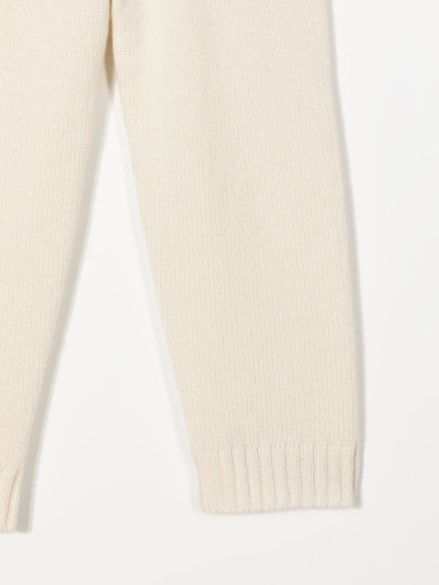 Shop Cashmere In Love Dixie Fine-knit Cashmere Trousers In Neutrals