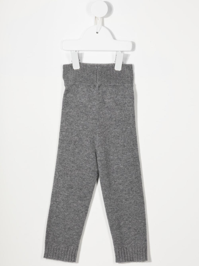 Shop Cashmere In Love Dixie Fine-knit Cashmere Trousers In Grey