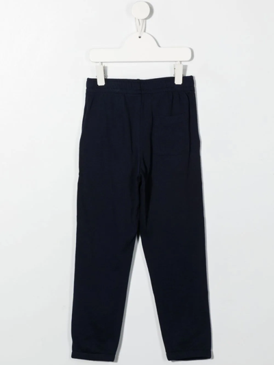 Polo Ralph Lauren Embroidered-logo Track Pants In Blue