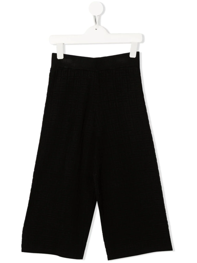 Shop Givenchy Logo-waistband Straight-leg Trousers In Black
