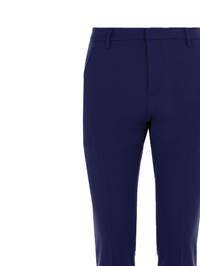 Shop Dondup Mid-rise Slim-fit Trousers In Blue