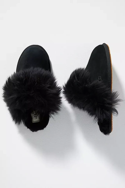 Shop Ugg Scuff Sis Slippers In Black