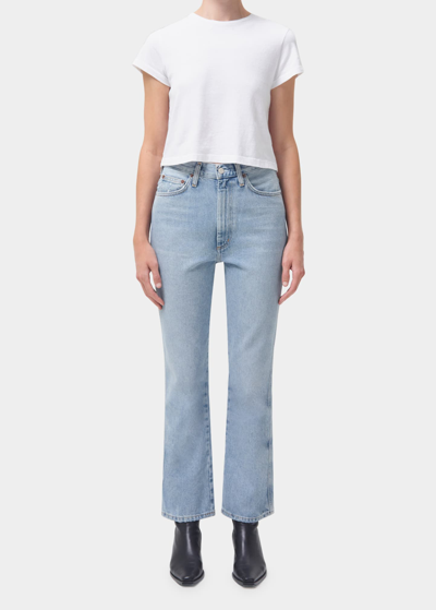 Agolde Ren Short-sleeve Tee In White