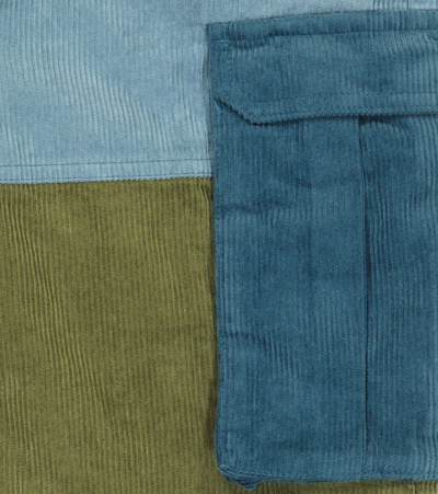 Shop Stella Mccartney Colorblocked Corduroy Pants In Multicolor