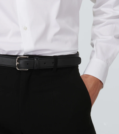 Shop The Row Classic Leather Belt In Black Pld