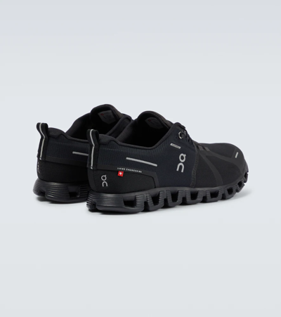 Shop On Cloud 5 Waterproof Running Shoes In All Black