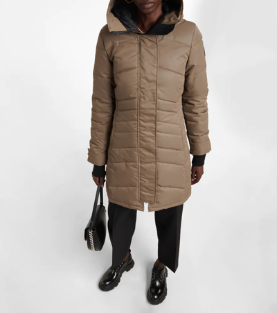 Shop Canada Goose Lorette Down Parka In Quicksand