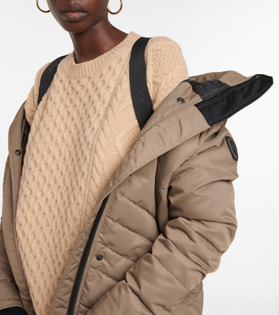 Shop Canada Goose Lorette Down Parka In Quicksand