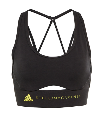 Shop Adidas By Stella Mccartney Truestrength Sports Bra In Black