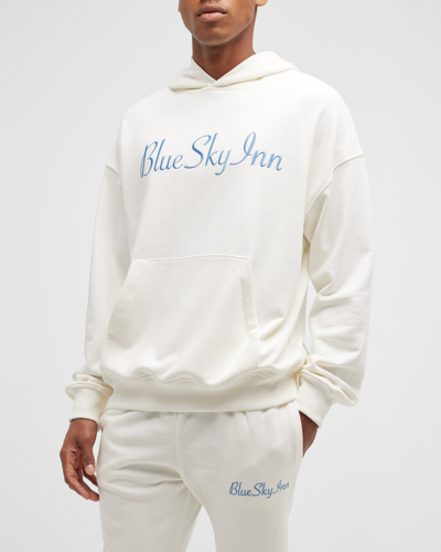 Shop Blue Sky Inn Men's Logo Pullover Hoodie In Cream