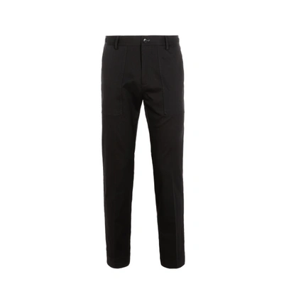 Shop Etro Chinos In Black