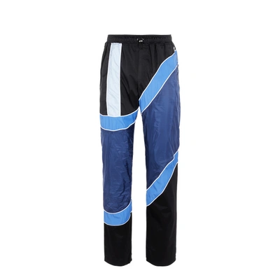 Shop Ahluwalia Three-material Trousers In Blue