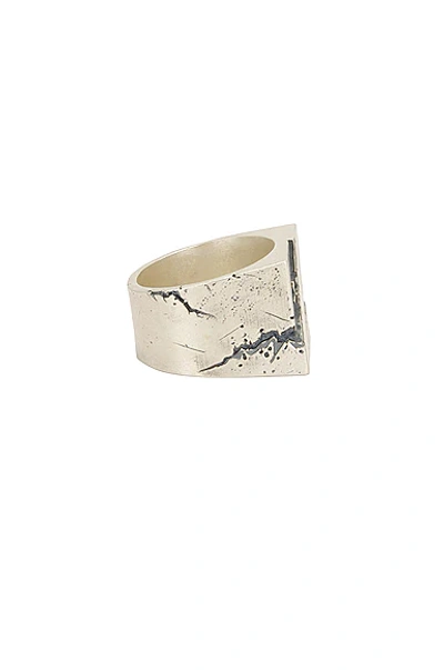 Shop C2h4 Debris Crevice Ring In Silver