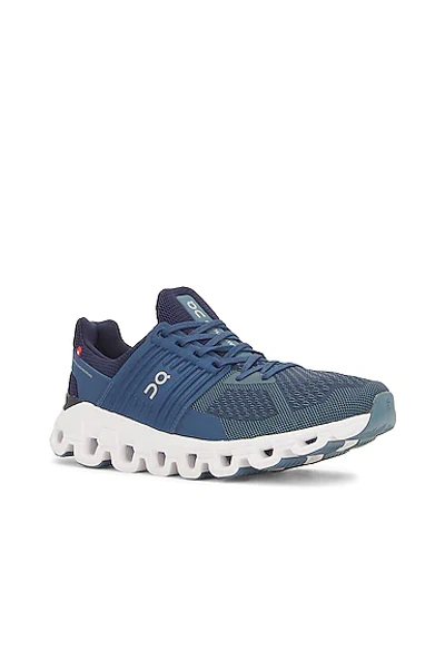 On Cloudswift Mesh Running Trainers In Denim & Midnight
