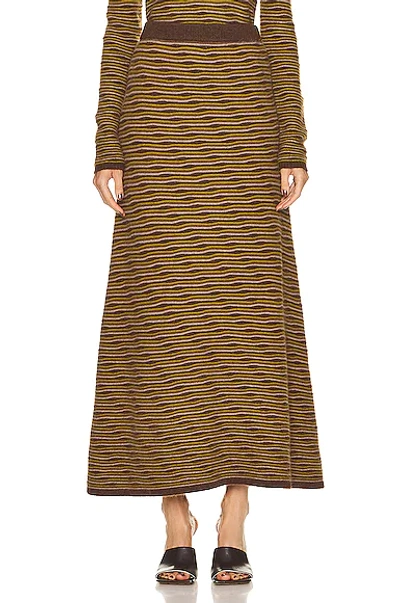 Shop Co Knit Skirt In Multi Stripe