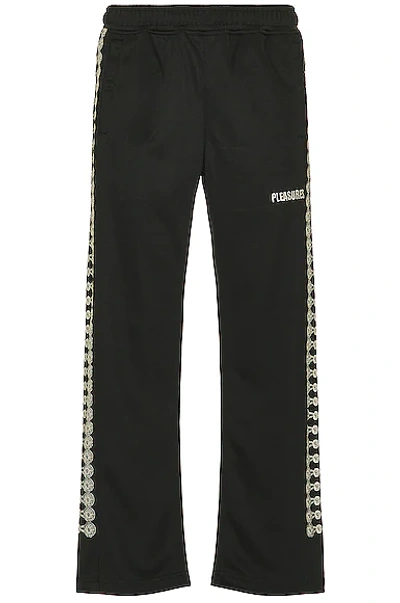 Buttons Track Trouser In Black