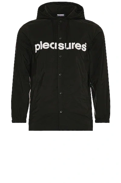 Shop Pleasures Keys Coaches Jacket In Black