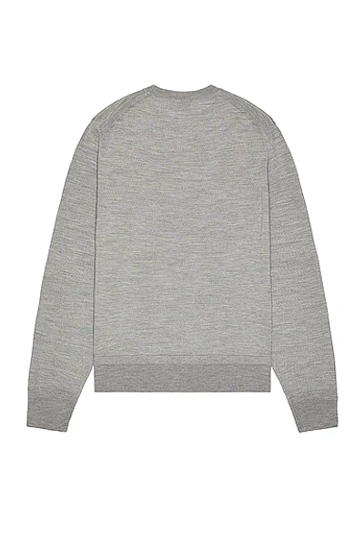 Shop Tom Ford Jersey Stitch Sweater In Grey