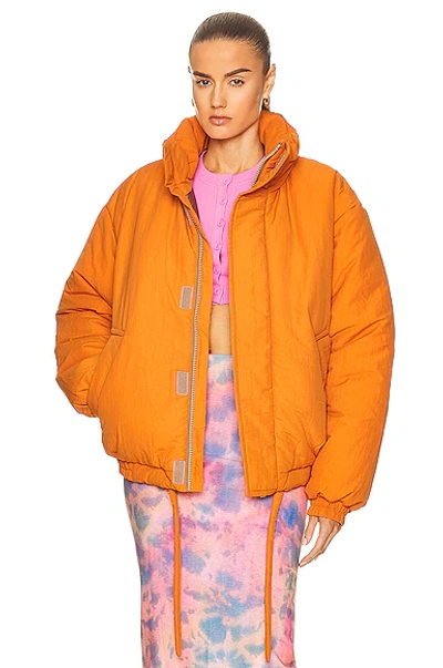Shop Acne Studios Padded Jacket In Pumpkin Orange