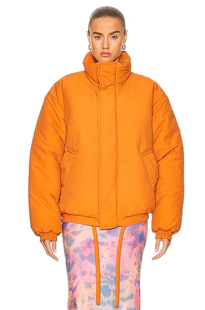 Shop Acne Studios Padded Jacket In Pumpkin Orange