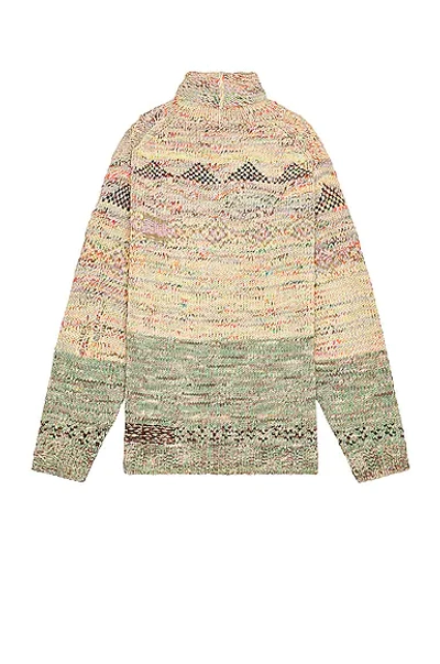 Shop Acne Studios Oversized Sweater In Sand Beige & Light Khaki