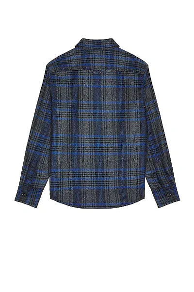 Shop Apc A.p.c Surchemise Basile Plaid Heather