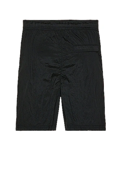 Shop Stone Island Swim Trunks In Black