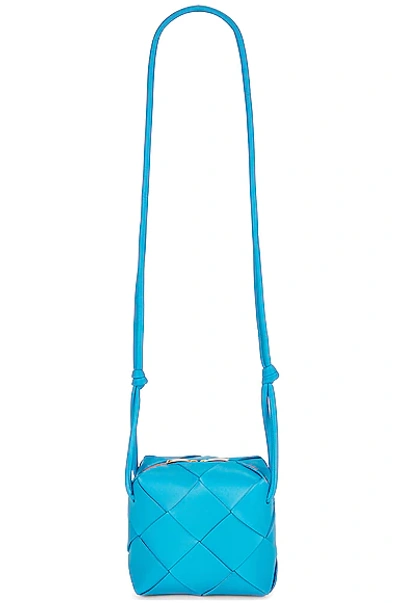 Bottega Veneta Mini Cassette Camera Bag In Pool & Gold